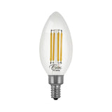 Euri Lighting 60 Watt Equivalent Cool White (5000K) B10 ENERGY STAR and Dimmable LED Light Bulb in Clear (4-Pack)
