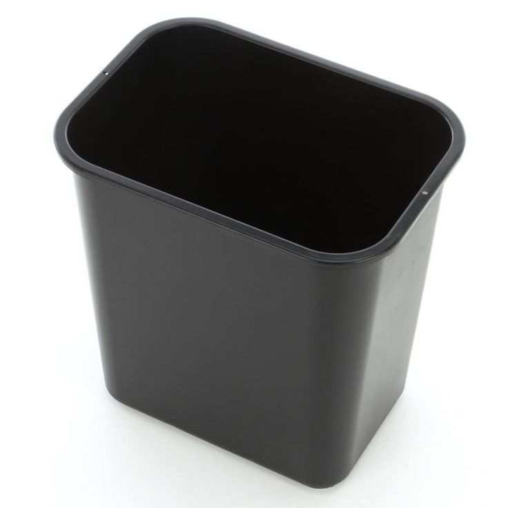 Style Selections 7-Gallon Black Plastic Touchless Trash Can