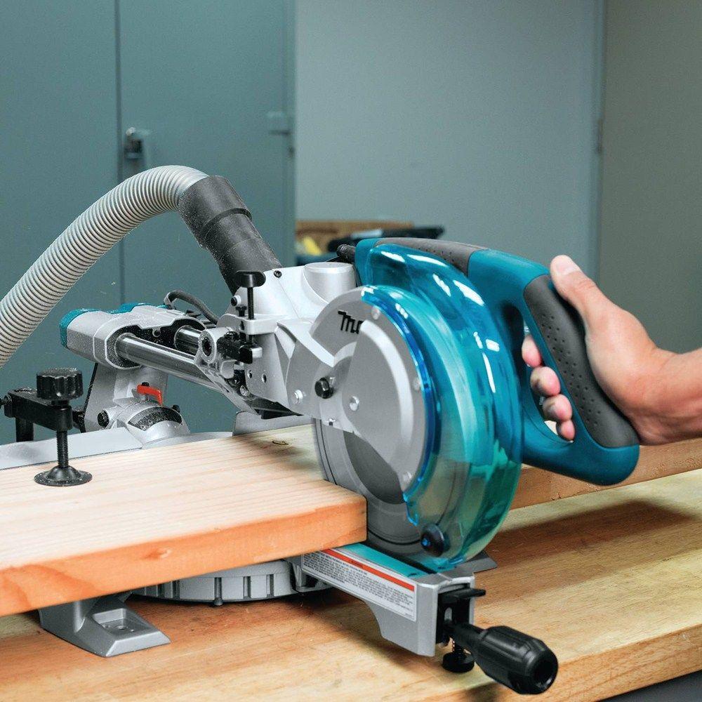 10.5 Amp 8-1/2 in. Corded Single Bevel Sliding Compound Miter Saw w/ Electric Brake, Soft Start, LED Light and 48T Blade - Super Arbor