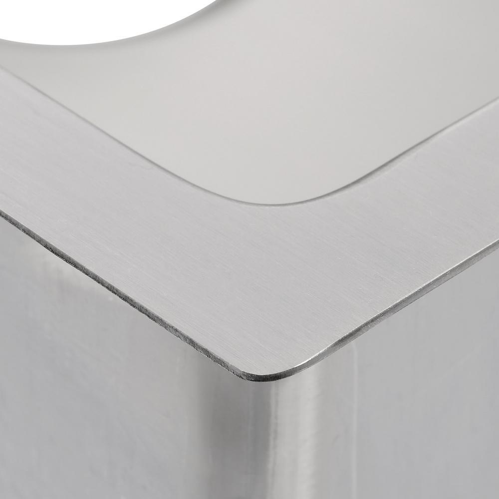 Strive Undermount Stainless Steel 29 in. Single Bowl Kitchen Sink Kit with Sink Rack - Super Arbor