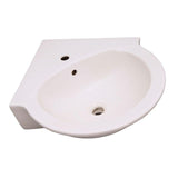 Pegasus Evolution Corner Pedestal Combo Bathroom Sink in White