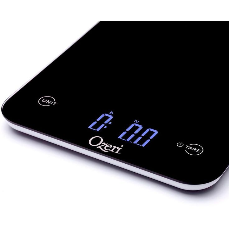 Touch Professional Digital Kitchen Scale (12 lbs. Edition), Tempered Glass in Elegant Black