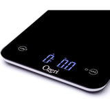 Touch Professional Digital Kitchen Scale (12 lbs. Edition), Tempered Glass in Elegant Black