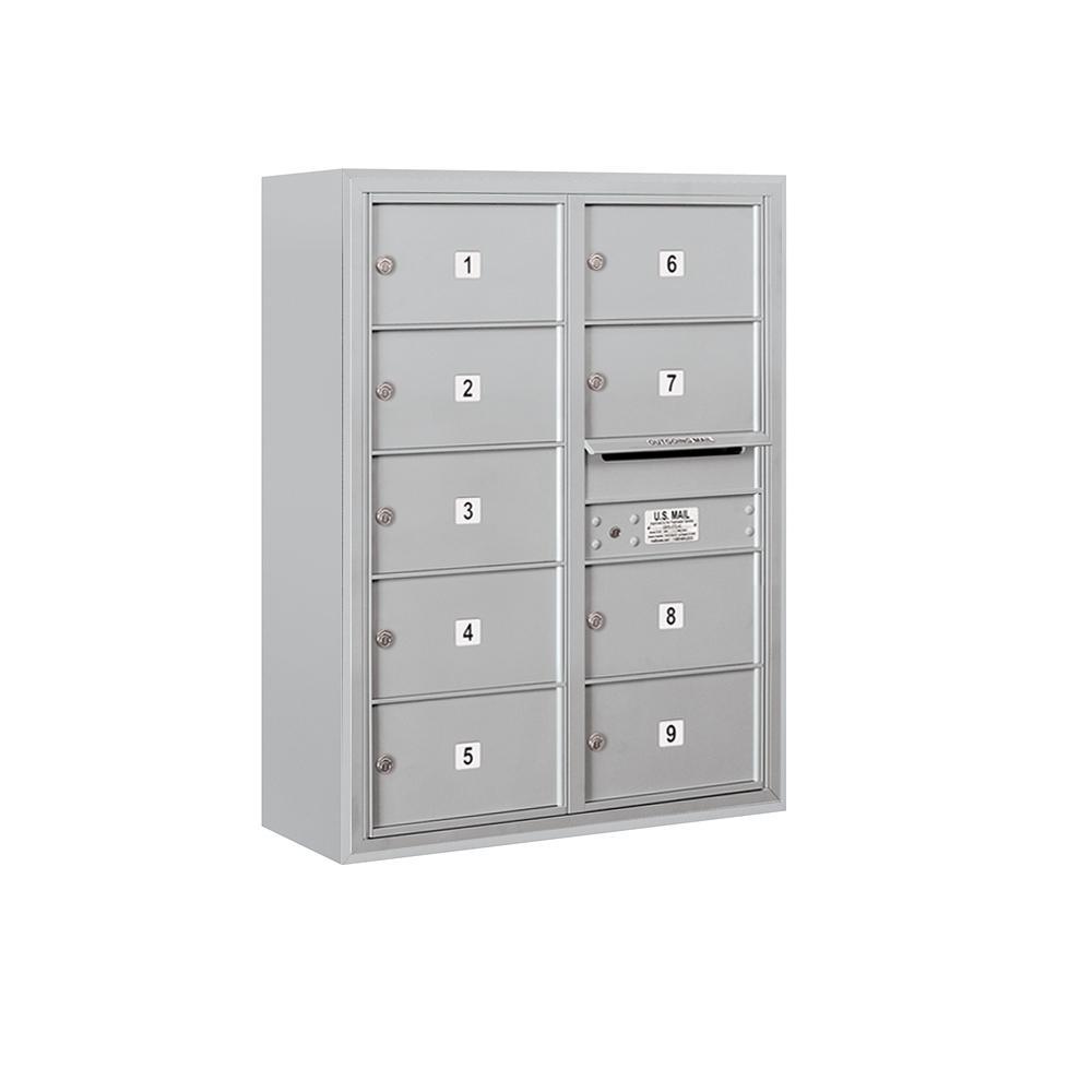 3800 Horizontal Series 9-Compartment Surface Mount Mailbox - Super Arbor