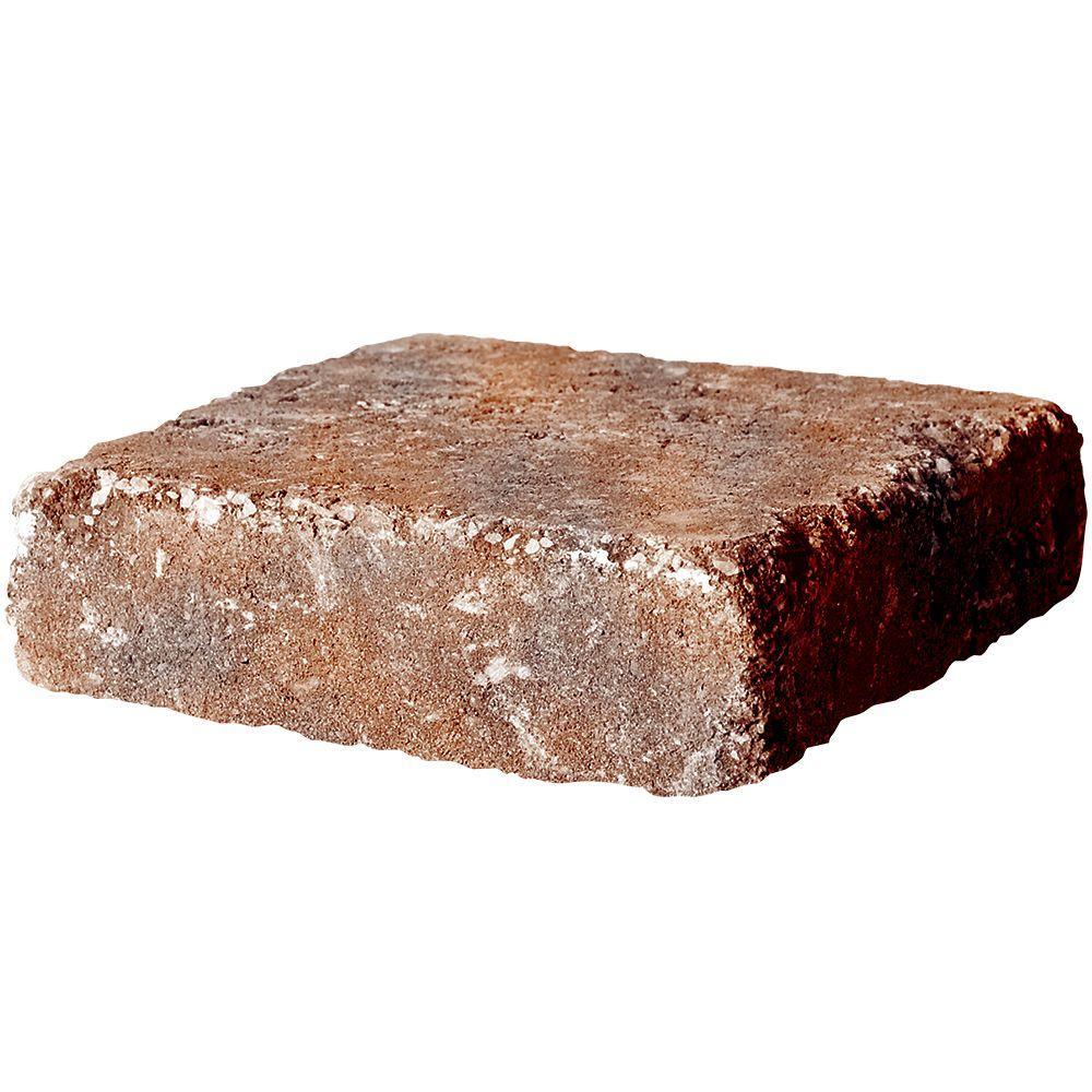RumbleStone Rec 10.5 in. x 7 in. x 1.75 in. Cafe Concrete Paver - Super Arbor
