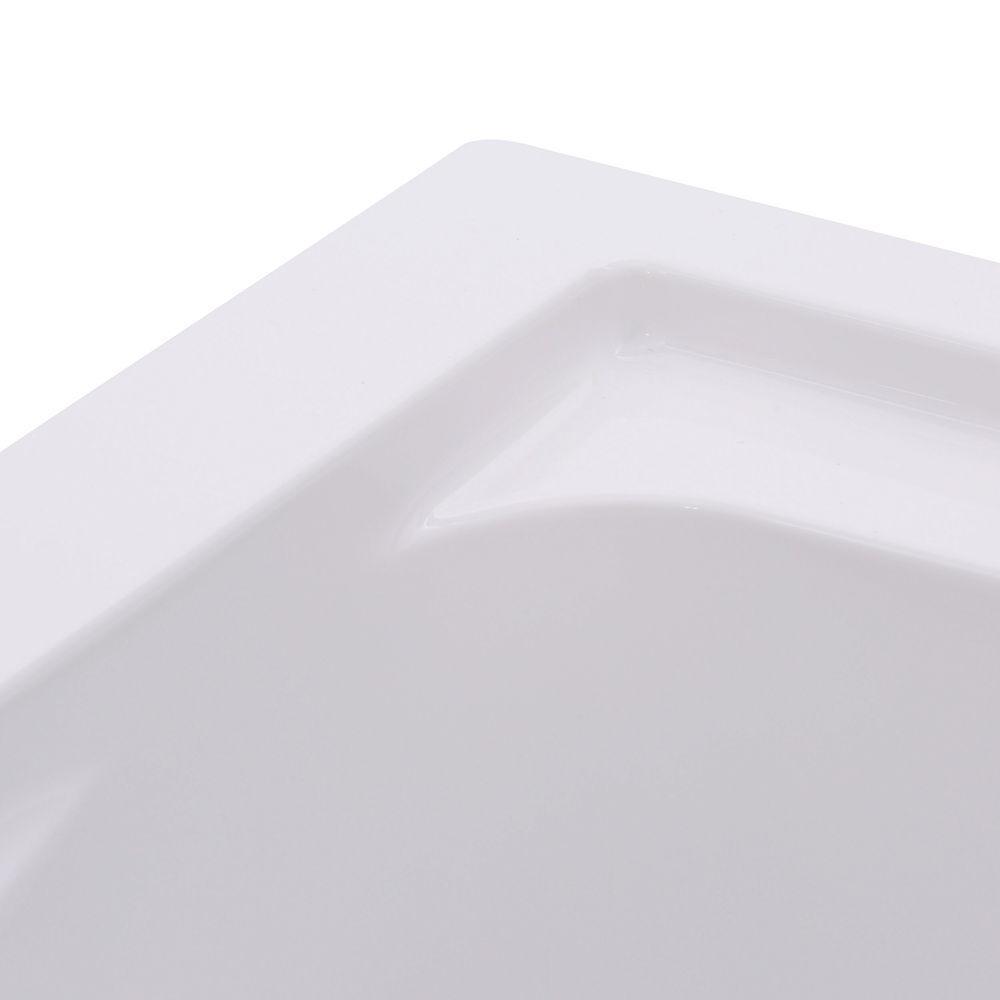 EverClean 60 in. x 32 in. Reversible Drain Whirlpool Tub in White - Super Arbor