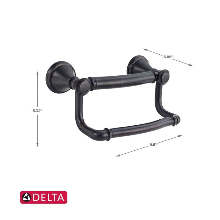 Delta  Traditional 6.86-in Venetian Bronze Wall Mount Grab Bar