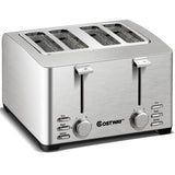 4-Slice Stainless Steel Extra-Wide Slot Toaster with Warming Rack