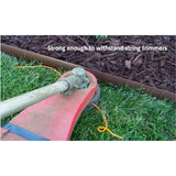 Valley View Industries 20 ft. L x 2 in. W x 3 in. H Light Brown Tall Resin Innovative Edge No Dig Edging with 9 in. Poly Stakes (10-Quantity) - Super Arbor