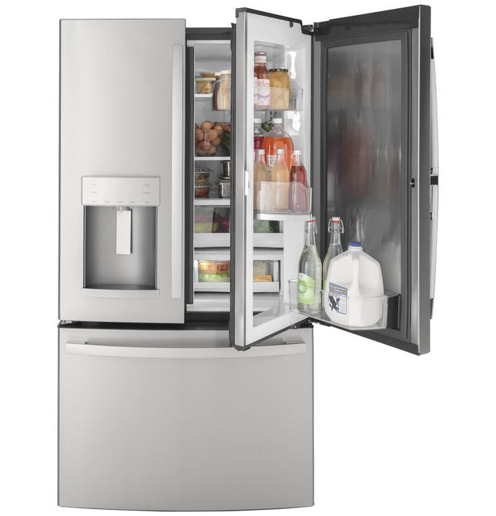 GE 27.8-cu ft French Door Refrigerator with Ice Maker and Door within Door (Fingerprint-Resistant Stainless Steel)