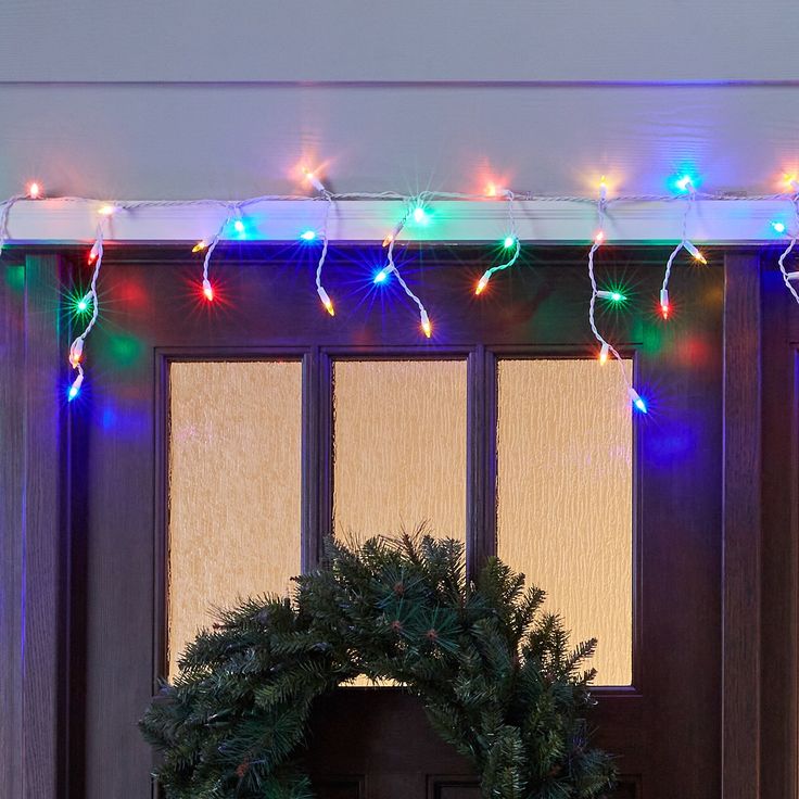 GE StayBright 100-Count Constant Multicolor Mini LED Plug-In Christmas Icicle Lights