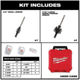M18 18-Volt Lithium-Ion Cordless Combo Tool Kit (6-Tool) with Hole Saw Set (13-Piece) and PACKOUT Rolling Tool Box - Super Arbor