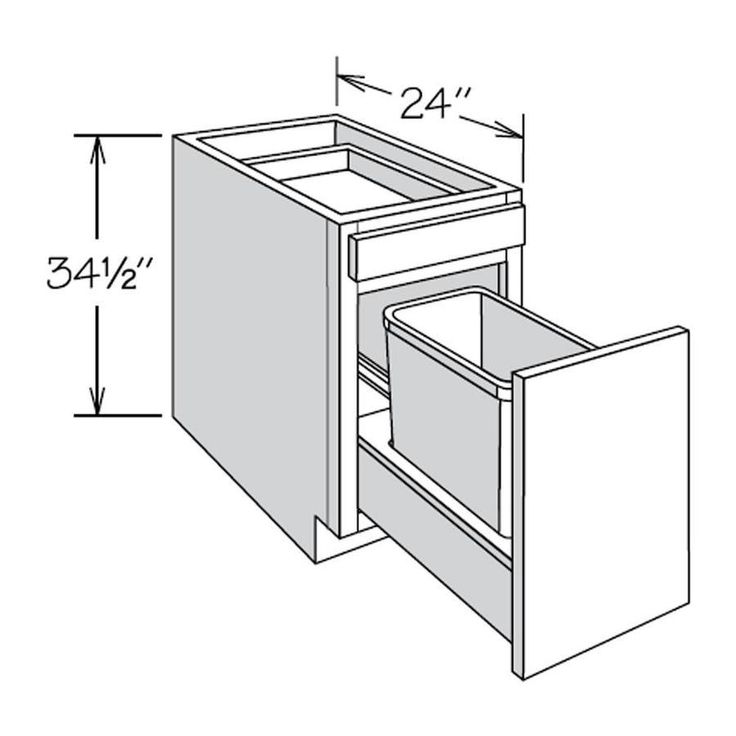 allen + roth Stonewall 15-in W x 34.5-in H x 24-in D Stone Maple Door and Drawer Base Semi-Custom Cabinet