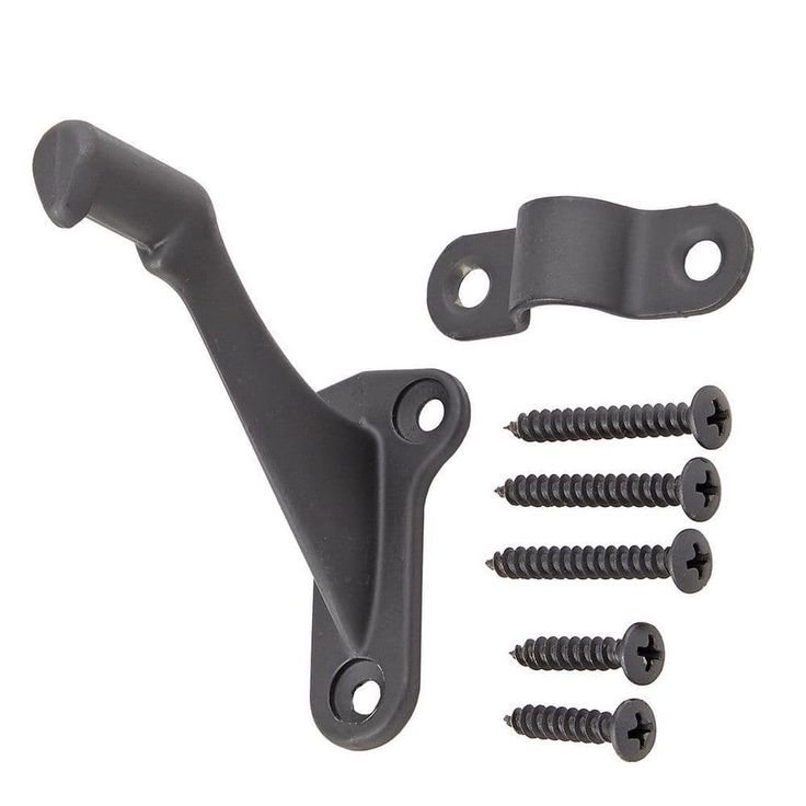 Everbilt Matte Black Handrail Bracket