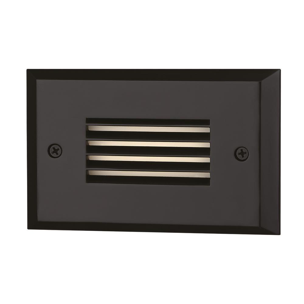 Line-Voltage 2-Watt Black Integrated LED Outdoor Stair Light - Super Arbor
