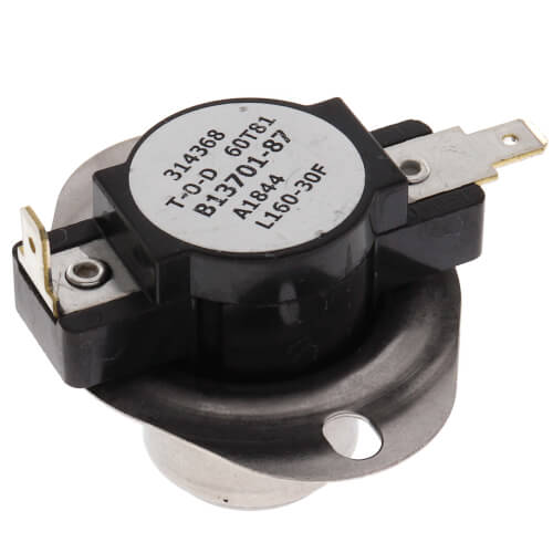 Goodman-Amana B1370187 pressure switch - front view (Product Type: Pressure Switch)