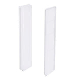 A2 5 in. x 23 in. x 74 in. 2-piece Direct-to-Stud Shower Wall Panels in White - Super Arbor