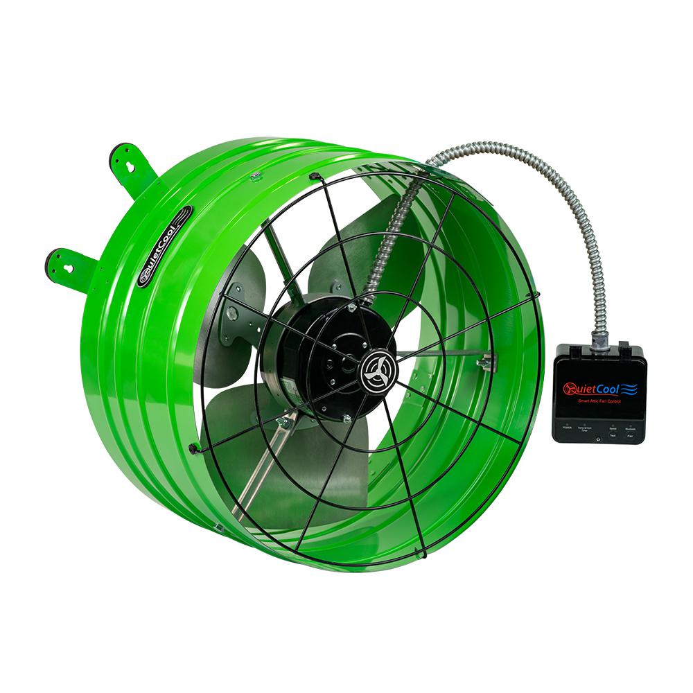 QuietCool 2830 CFM Smart App Controlled 3-Speed Gable Mount Attic Fan - Super Arbor