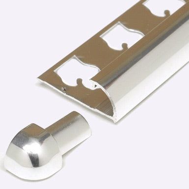 Round Edge 3/8 in. Brilliant White Outside Corner