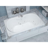 Star 6 ft. Rectangular Drop-in Whirlpool and Air Bath Tub in White - Super Arbor