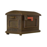 Traditional Black Post Mount Mailbox - Super Arbor