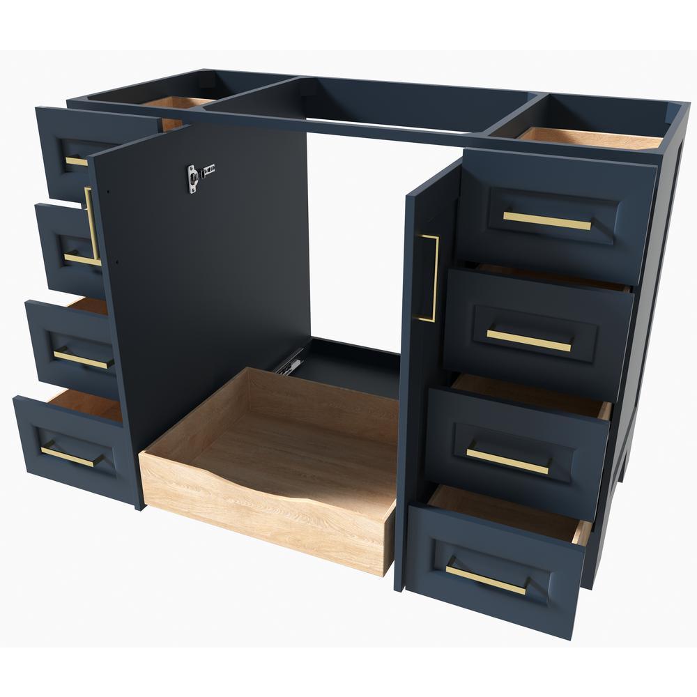 Taylor 48 in. W Vanity Cabinet Only in Midnight Blue - Super Arbor