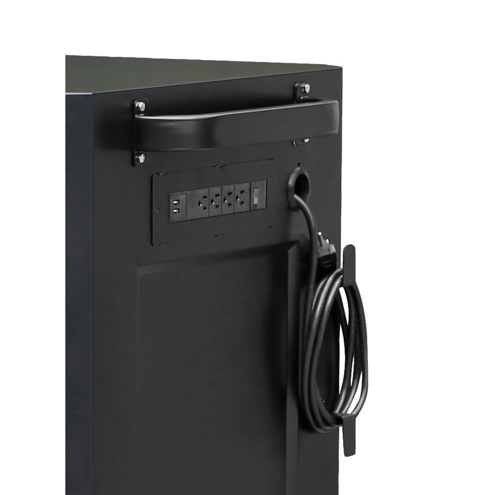 72 in. x 24 in. 16-Drawer Roller Cabinet Tool Chest with Power and USB Outlets in Black and Blue - Super Arbor