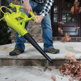 Sun Joe 250 MPH 440 CFM 14 Amp Electric Handheld Blower/Vacuum/Mulcher in Green - Super Arbor