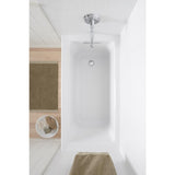 Archer 60 in. Left-Hand Drain Rectangular Alcove Bathtub in White - Super Arbor