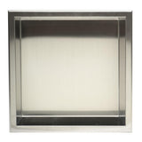 12 in. x 12 in. x 4 in. Niche in Brushed Stainless Steel - Super Arbor