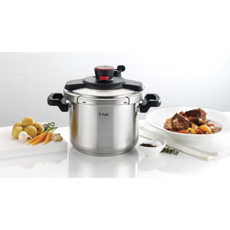 8 qt. Stainless Steel Stove Top Pressure Cooker with Steam Basket
