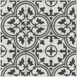 Merola Tile Arte Grey Encaustic 9-3/4 in. x 9-3/4 in. Porcelain Floor and Wall Tile (11.11 sq. ft. / case)