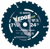 Bosch Edge 7-1/4-in 24-Tooth Tungsten Carbide-Tipped Steel Circular Saw Blade