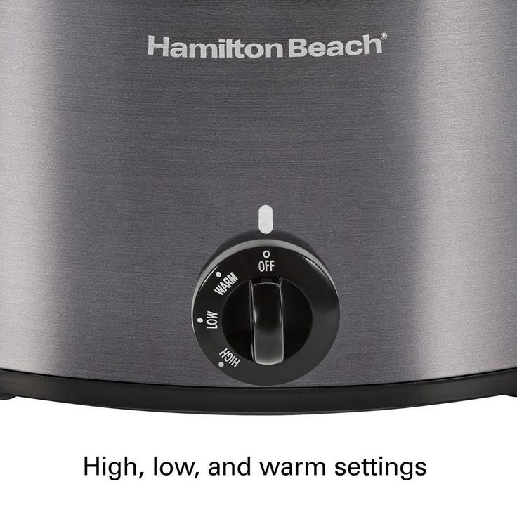 10 Qt. Black Slow Cooker with Folding Handles