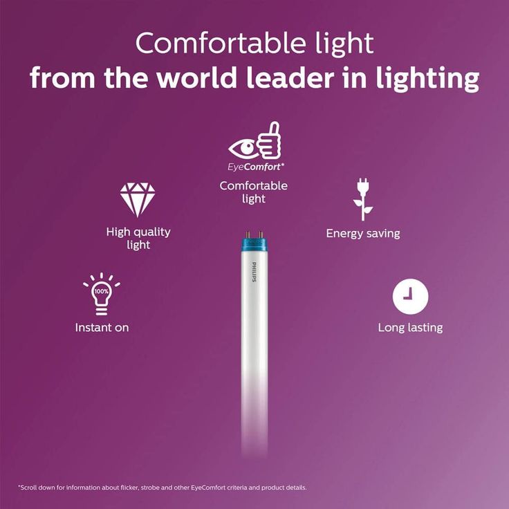 Philips 32-Watt Equivalent 4 ft. Linear T8 Instant Fit LED Tube Light Bulb Daylight (5000K) (10-Pack)