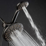 48-spray 7 in. Dual Shower Head and Handheld Shower Head in Oil Rubbed Bronze - Super Arbor