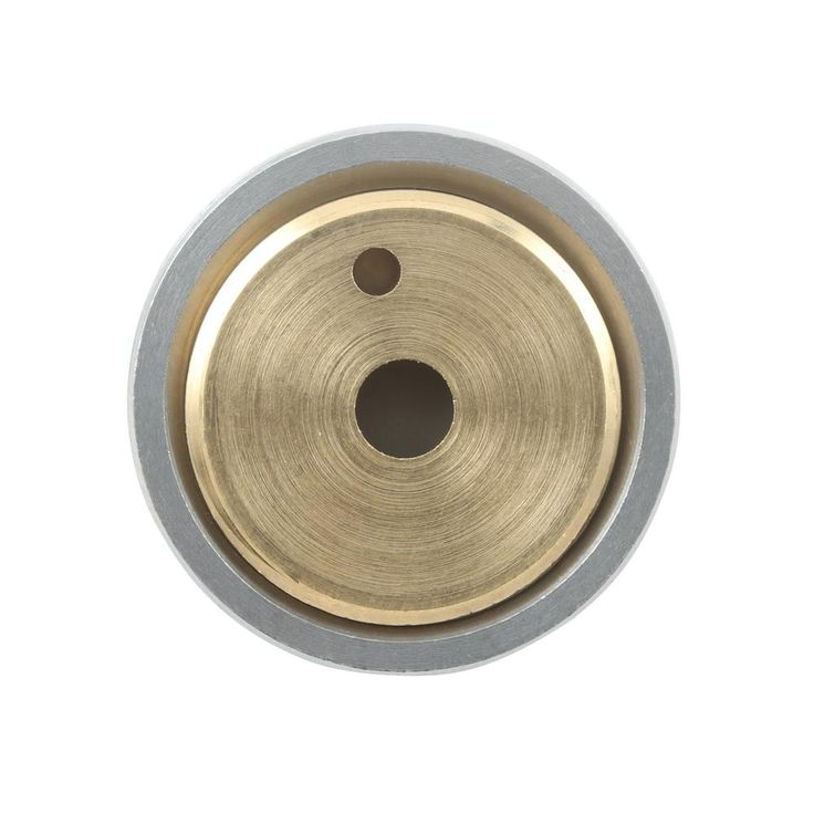 1 in., Cast Brass, Brushed Chrome, Wall Stop with Convex Bumper