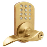 Oil Rubbed Bronze Keyless Entry Deadbolt and Lever Handle Door Lock with Electronic Digital Keypad - Super Arbor