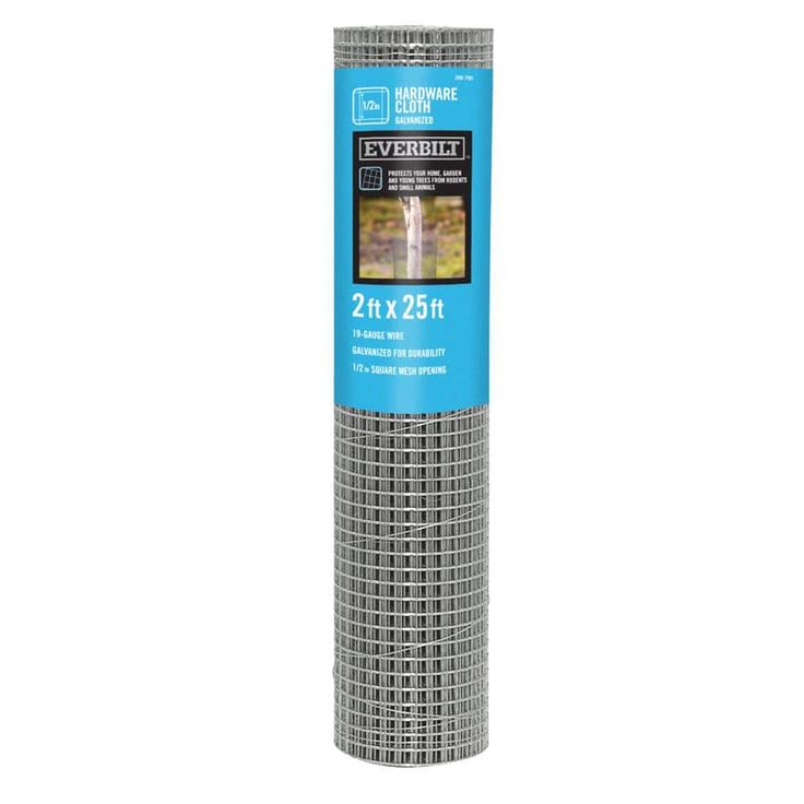 Everbilt Galvanized Steel 1/2 in. Mesh 2 ft. x 25 ft. 19-Gauge Hardware Cloth