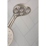 HydroRoller Massage 3-Spray 7.5 in. Dual Handheld Shower Head with Body Spray in Spot Resist Brushed Nickel
