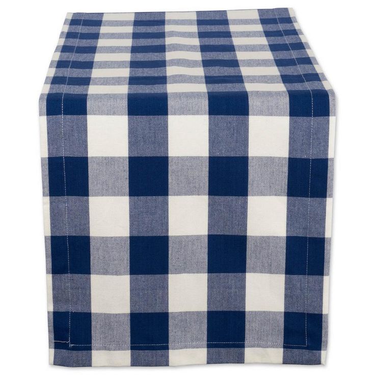 Black Buffalo Check Cotton Table Runner