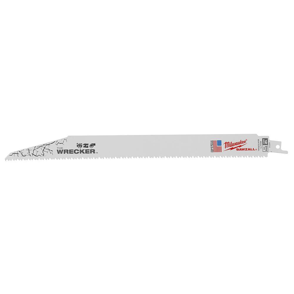 9 in. 7/11 Teeth per in. WRECKER Demolition Mutli-Material Cutting SAWZALL Reciprocating Saw Blades (5 Pack) - Super Arbor
