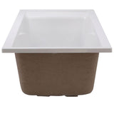 EverClean 6 ft. Reversible Deep Soak Drain Soaking Tub in White - Super Arbor