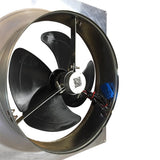 1280 CFM Aluminum Hybrid (Solar/Electric) Powered Gable Mount Gable Louver Vent - Super Arbor