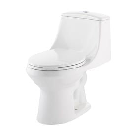 Jacuzzi Primo White WaterSense Dual Flush Elongated Chair Height Toilet 12-in Rough-In Size