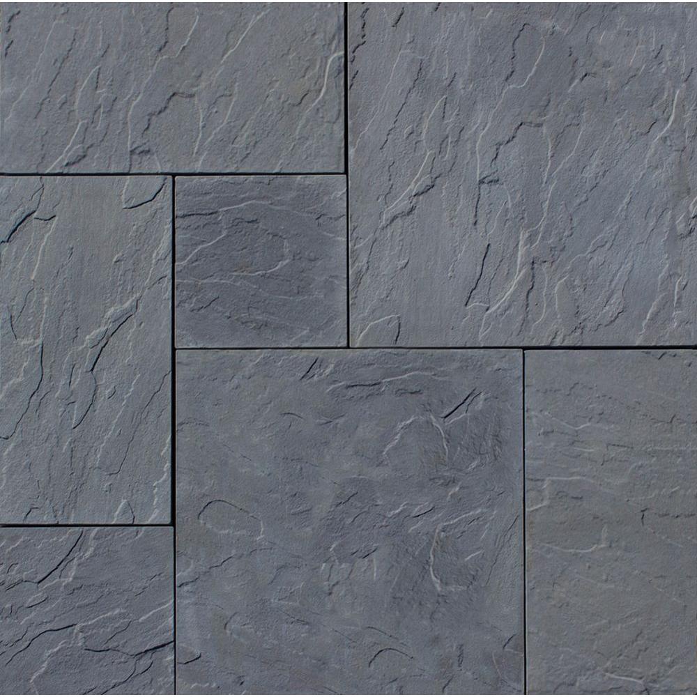 Patio-on-a-Pallet 120 in. x 120 in. x 1.5 in. Gray Variegated Dutch York-Stone Concrete Paver (Pallet of 44-Pieces) - Super Arbor