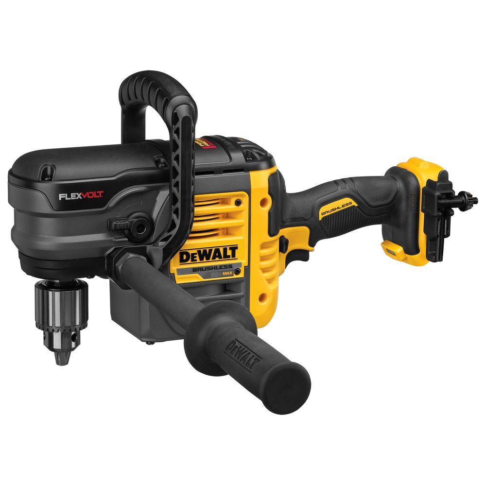 FLEXVOLT 60-Volt MAX Lithium-Ion Cordless Brushless 1/2 in. Stud and Joist Drill w/ (2) Batteries 2Ah, Charger and Bag - Super Arbor