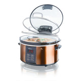 6 Qt. Copper Electric Digital Slow Cooker