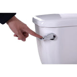 52.8 in. Walk-In Whirlpool Bathtub in White with 1.28 GPF Single Flush Toilet - Super Arbor