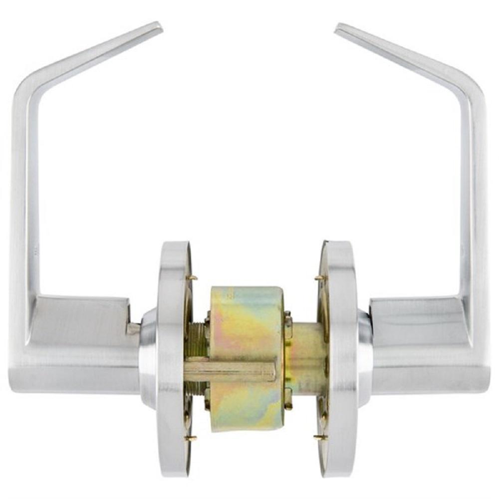 Commercial 2-3/4 in. Satin Chrome Heavy Duty Passage Hall/Closet Door Lever - Super Arbor